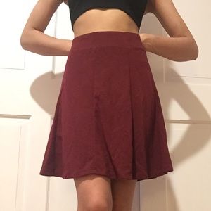 Maroon skirt